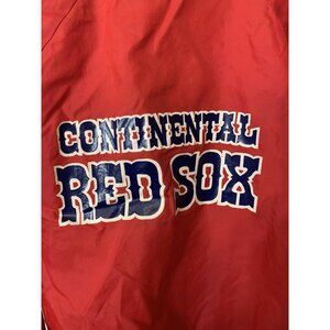 Vintage 90's Hartwell Continental Red Sox Jacket Windbreaker Sz L Red‎ Men’s
